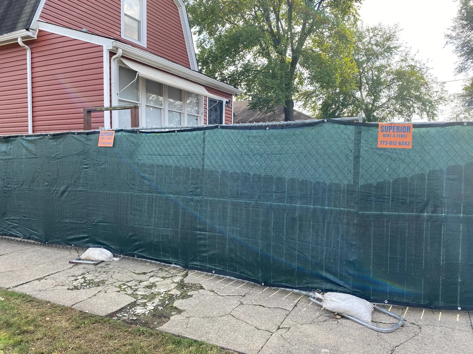 Residential project fence