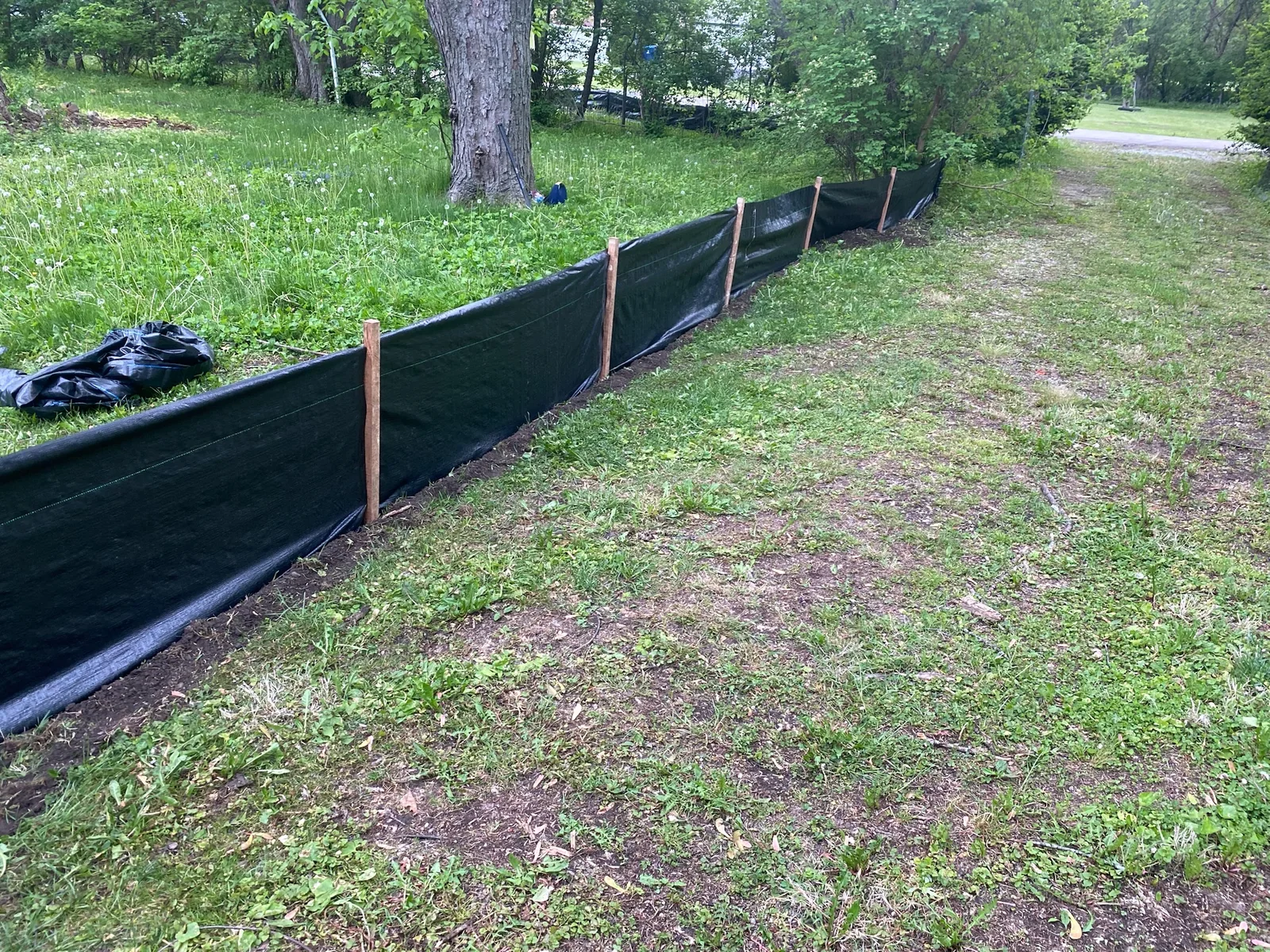 Black silt fence